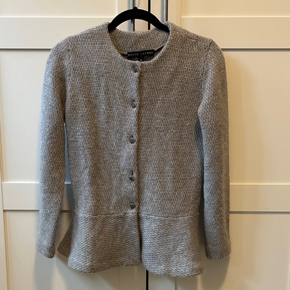 Ralph Lauren Black Label Gray Cardigan